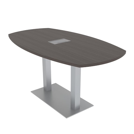 Skutchi Designs 33.5 in W, 69.5 in L, 29 in H, Engineered Wood Top, Brown HAR-ABOT-34X70-DOU-ELEC-XD1025